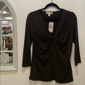 Michael kors brown shirt size s NWT
